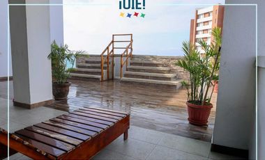 Venta: Amplio apartamento vista al mar en urbanizacion con doble seguridad