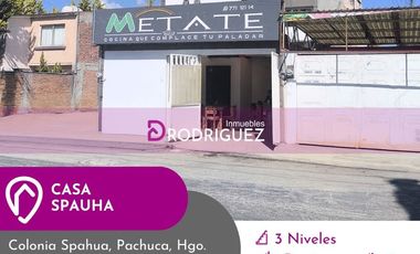 Casa para negocio en venta a un costado de la PGJ de Pachuca, Hgo.