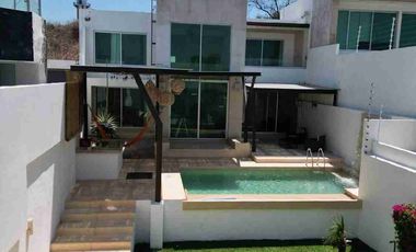 ¡¡TEQUESQUITENGO MORELOS, EN VENTA CASA MINIMALISTA CON VISTA AL LAGO!!