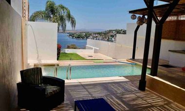 ¡¡TEQUESQUITENGO MORELOS, EN VENTA CASA MINIMALISTA CON VISTA AL LAGO!!