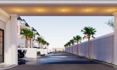 Rumah kolam renang dekat kota murah 2 lantai super mewah