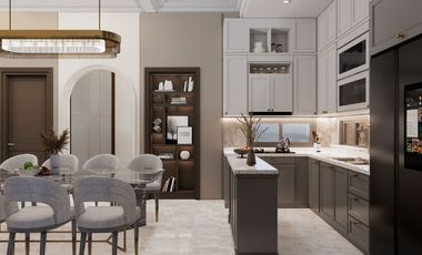 Rumah kolam renang dekat kota murah 2 lantai super mewah