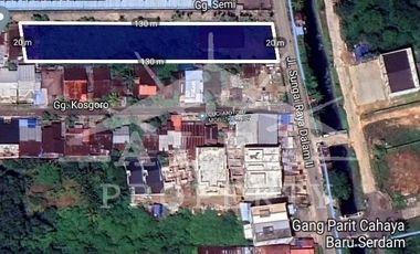 Jual Gudang Plus Tanah Luas Cocok Bangun Ruko Cafe Resto