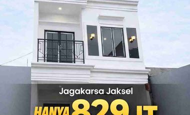 Dijual Rumah Jagakarsa Jaksel | 2,5 Lantai + Rooftop | Thalita 9 dekat Tol