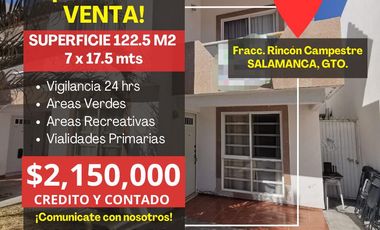 Casa en Venta, Rincon Campestre, SALAMANCA, GTO.