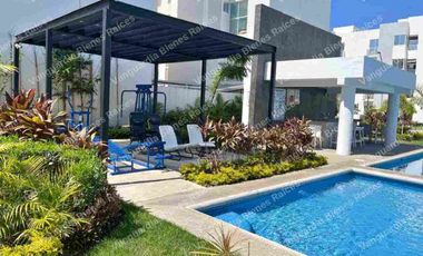 Casa amueblada en renta en coto privado con alberca. Cerca de la clínica del IMSS 33, Bahía de Banderas, Nayarit.