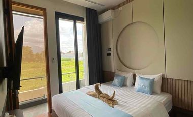 Dijual Villa modern dgn kolam renang pribadi, view sawah,gunung merapi di Jakal Km 11