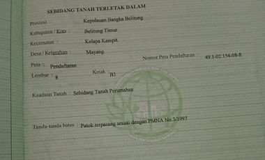 Rumah Walet di Kelapa Kampit desa Mayang SHM Jual Cepat