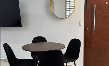 Departamento equipado con 2 recamaras, 2 balcones y 2 baños completos