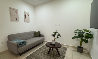 Departamento equipado con 2 recamaras, 2 balcones y 2 baños completos