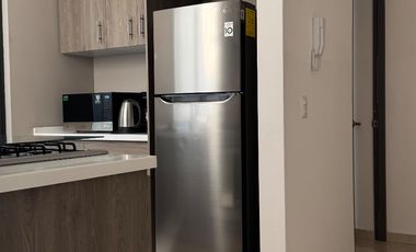 Departamento equipado con 2 recamaras, 2 balcones y 2 baños completos