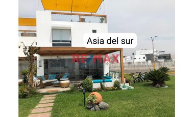 Alquiler Casa De Playa En Primera Fila, Condominio Asia Del Sur, Km 108