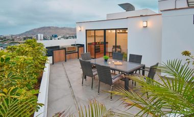 Se Vende Moderno Flat de 3 Dormitorios y Vista Externa en Chorrillos, Límite con BarrancoCO