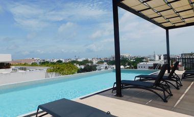 Estudio en venta amueblado en Urban Towers, Playa del Carmen Q. Roo