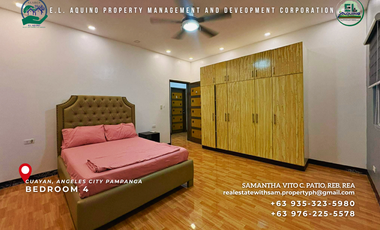 5 Ensuite Bedrooms Fully Furnished House Villa for Rent in Cuayan Angeles City Pampanga