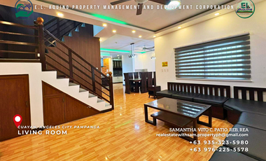 5 Ensuite Bedrooms Fully Furnished House Villa for Rent in Cuayan Angeles City Pampanga