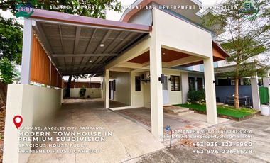 3 Bedroom Fully Furnished Townhouse For Rent in Pampang Angeles City Pampanga