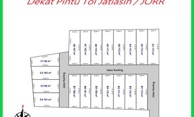 Kavling SHM Dekat Pintu Tol Jatiasih & OHANA Waterpark. Bisa Cicil 12x