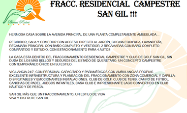 30.12 CASA EN RENTA EN SAN GIL