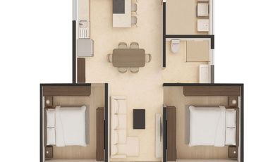 Departamentos en Pátzcuaro, cerca del Centro, 2/3 habitaciones, 1,2 baños
