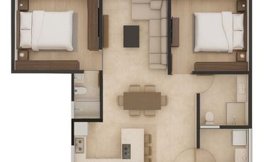 Departamentos en Pátzcuaro, cerca del Centro, 2/3 habitaciones, 1,2 baños