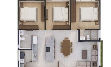 Departamentos en Pátzcuaro, cerca del Centro, 2/3 habitaciones, 1,2 baños