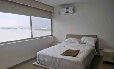 🟢ALQUILER HERMOSO DEPARTAMENTO AMOBLADO EN URB. RIVER TOWERS -KM 4.5 VIA SAMBORONDON