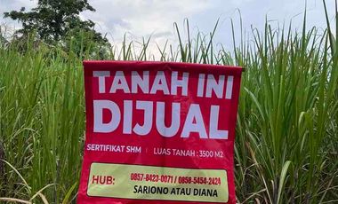 Jual Tanah Luas 3500 M2