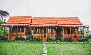 dijual villa sytle joglo biew danau lokasi pancasari bedugul
