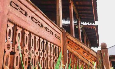 dijual villa sytle joglo biew danau lokasi pancasari bedugul
