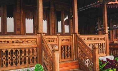 dijual villa sytle joglo biew danau lokasi pancasari bedugul