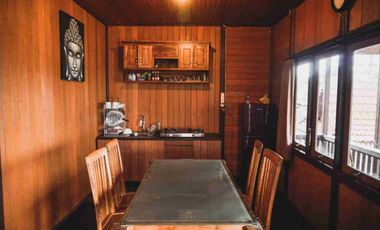 dijual villa sytle joglo biew danau lokasi pancasari bedugul