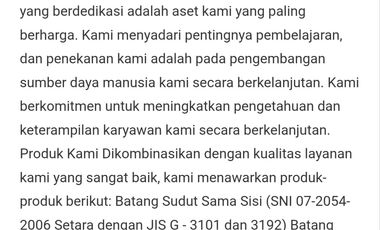 Pabrik Ex Produksi Baja Dekat Mall dan Pintu Tol Bekasi Barat