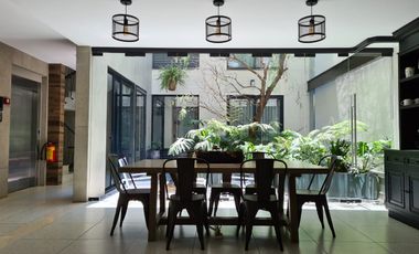 Departamento Vista a Patio Central, Planta Baja, en Renta, Casa Nogal, Santa María La Ribera