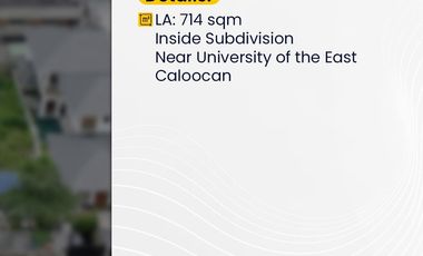 Residential Vacant Lot for Sale in University Hills Area, Malabon City