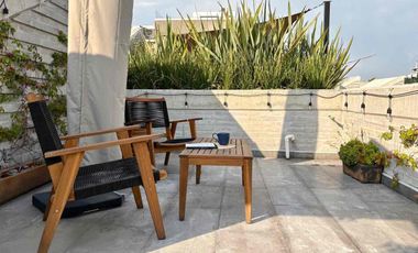 Penthouse en renta amueblado Narvarte Oriente