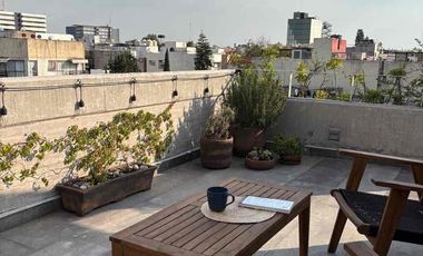 Penthouse en renta amueblado Narvarte Oriente