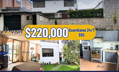 Casa en Venta en el sector El Bosque, 3 dormitorios, 3 baños completos, Quito - Ecuador