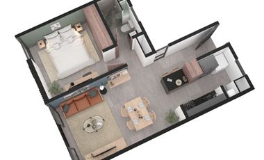 DEPARTAMENTO EN RENTA EN EL VIGIA ART PARK