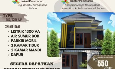 Hunian Mewah Modern dan Minimalis Tengah Kota Tuban