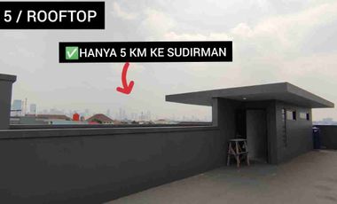 Ruko 4lt ada Rooftop disewakan di Tebet Jaksel