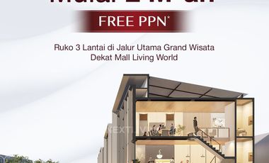 LIMITED UNITS - Westfield Center Shophouses in Grand Wisata Starting from 2.6B IDR