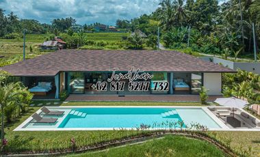 Dijual Villa Eksklusif Leasehold View Sawah di Pejeng Ubud