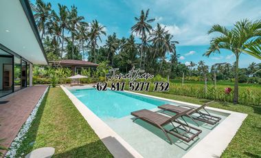 Dijual Villa Eksklusif Leasehold View Sawah di Pejeng Ubud