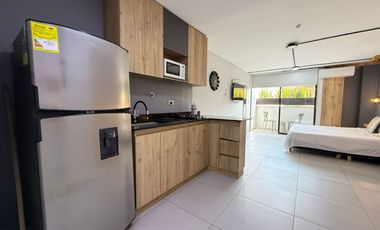 Amoblado HERMOSO estudio tipo loft Laureles estadio