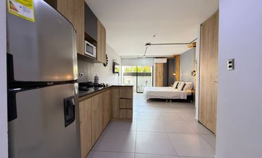 Amoblado HERMOSO estudio tipo loft Laureles estadio