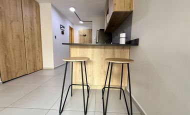 Amoblado HERMOSO estudio tipo loft Laureles estadio
