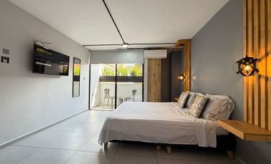 Amoblado HERMOSO estudio tipo loft Laureles estadio