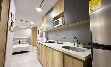 Amoblado HERMOSO estudio tipo loft Laureles Estadio