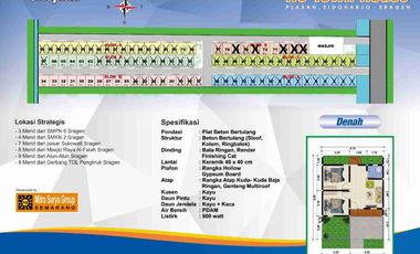 Rumah subsidi murah bagus di Sragen Type 36 Promo Spesial